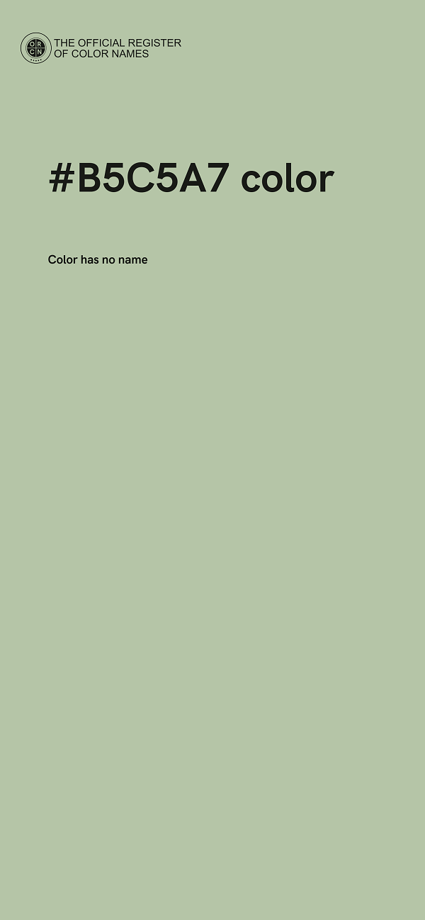 #B5C5A7 color image
