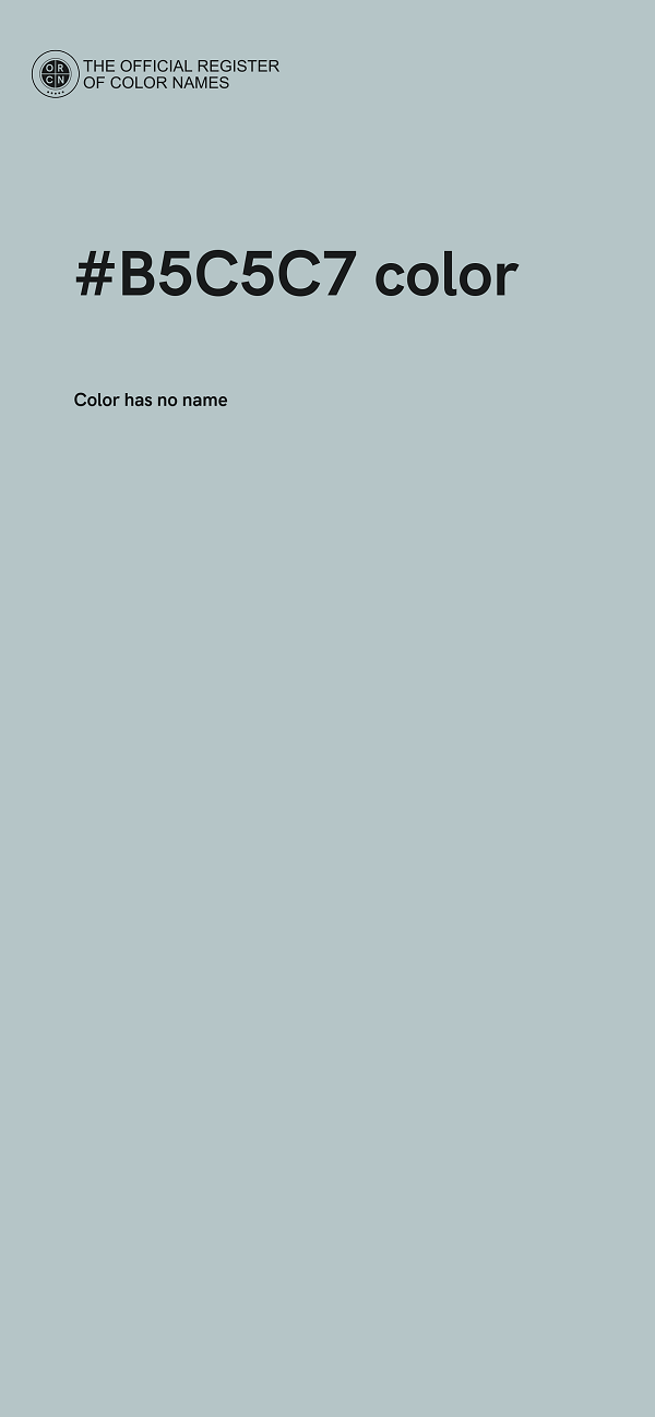 #B5C5C7 color image