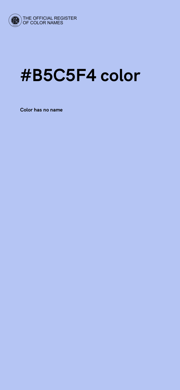 #B5C5F4 color image