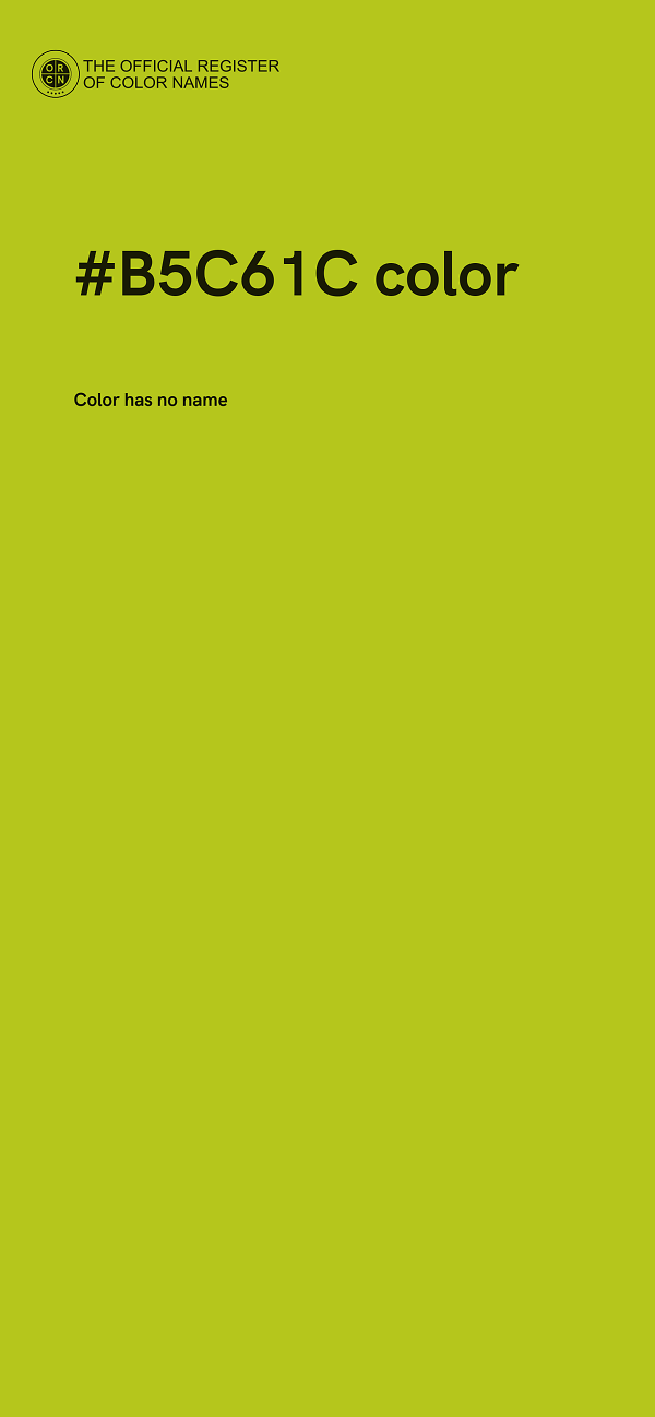 #B5C61C color image