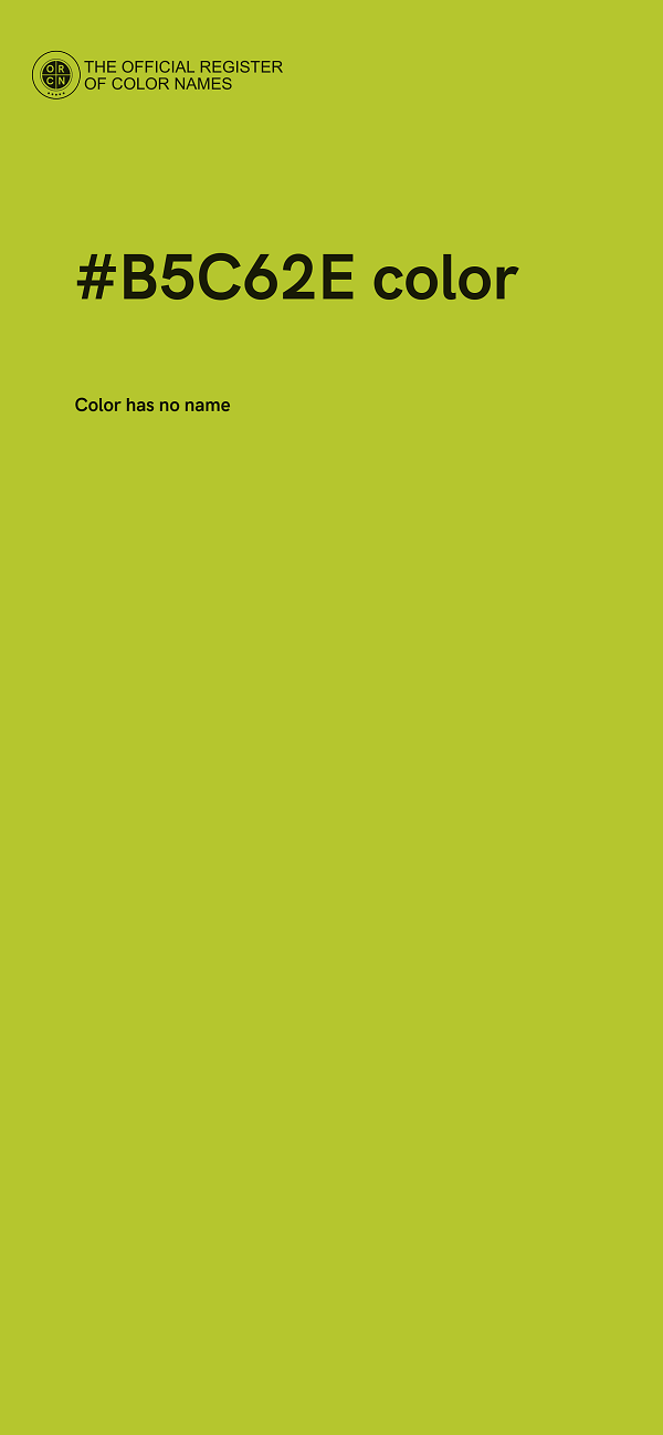 #B5C62E color image