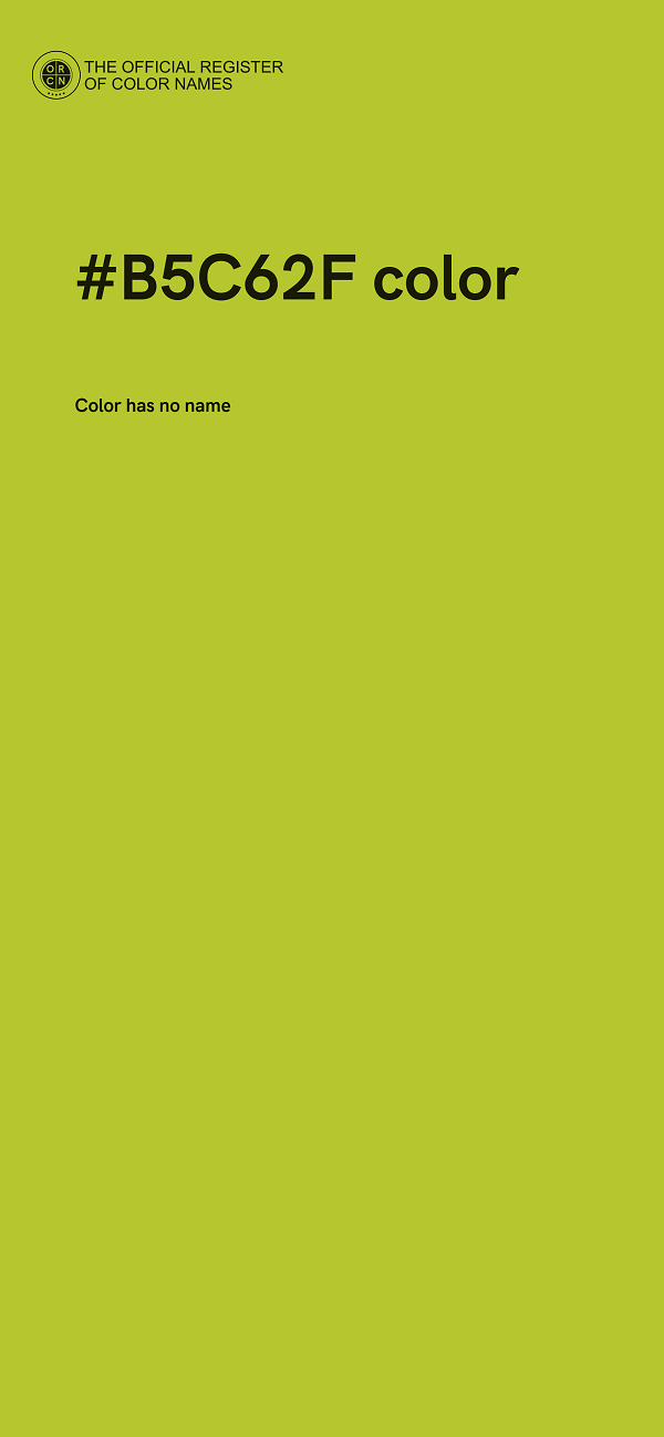#B5C62F color image