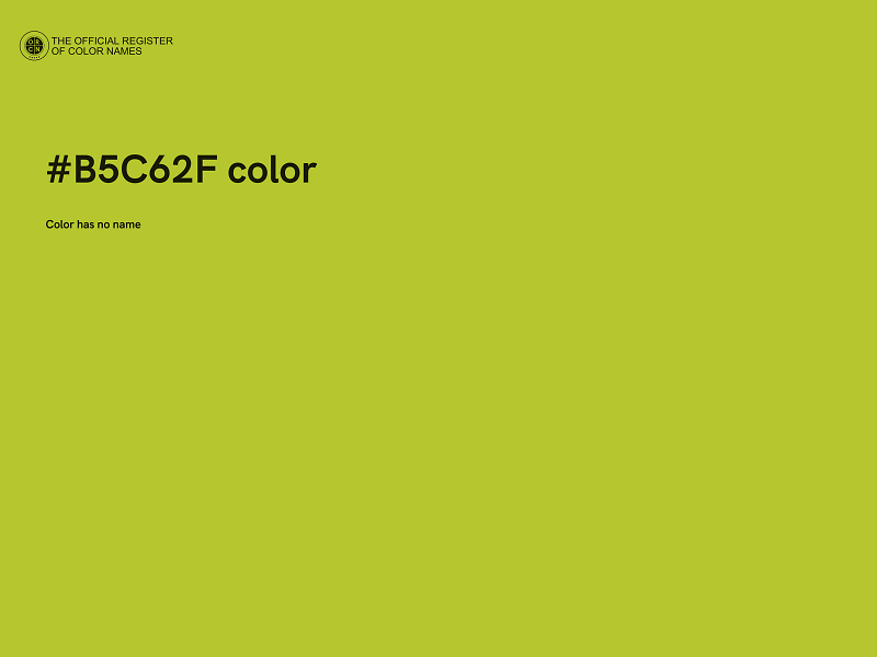 #B5C62F color image