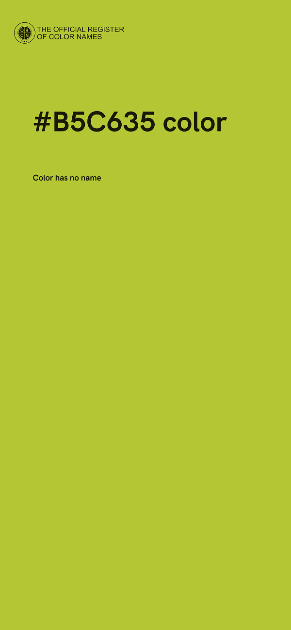 #B5C635 color image