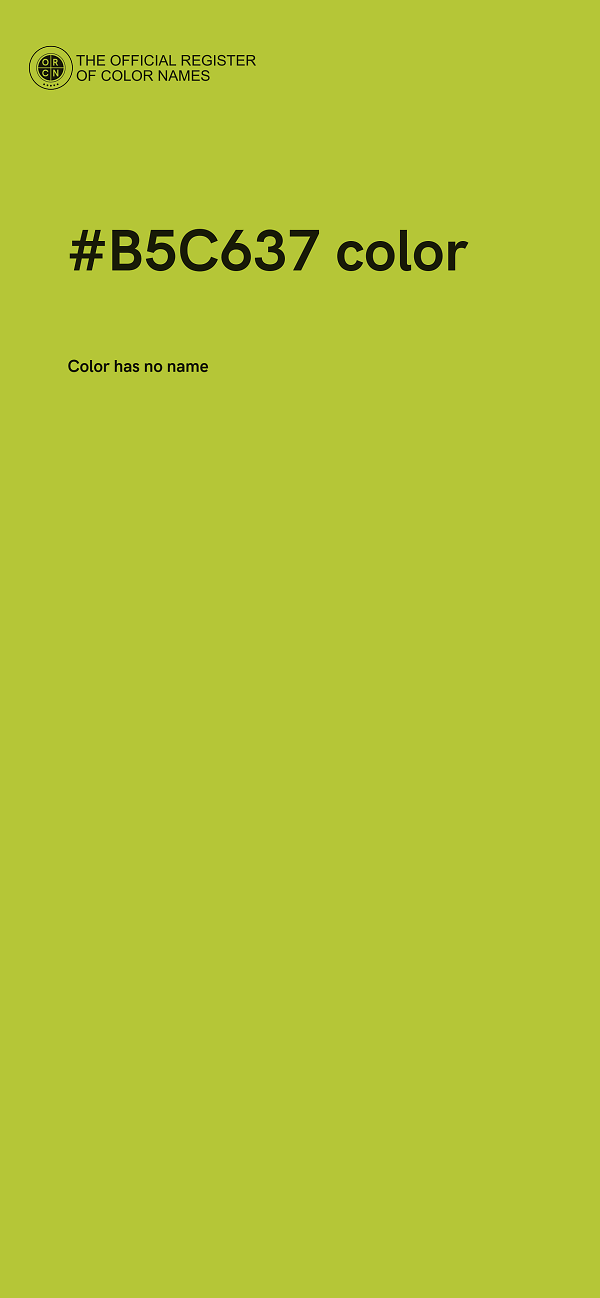 #B5C637 color image