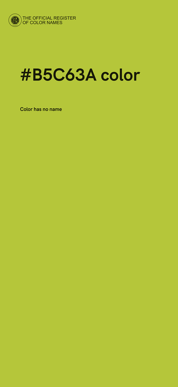 #B5C63A color image