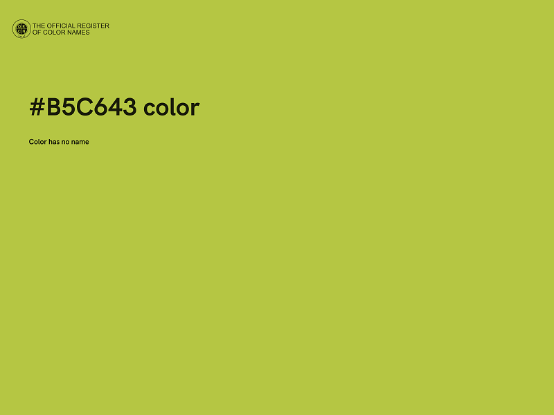 #B5C643 color image