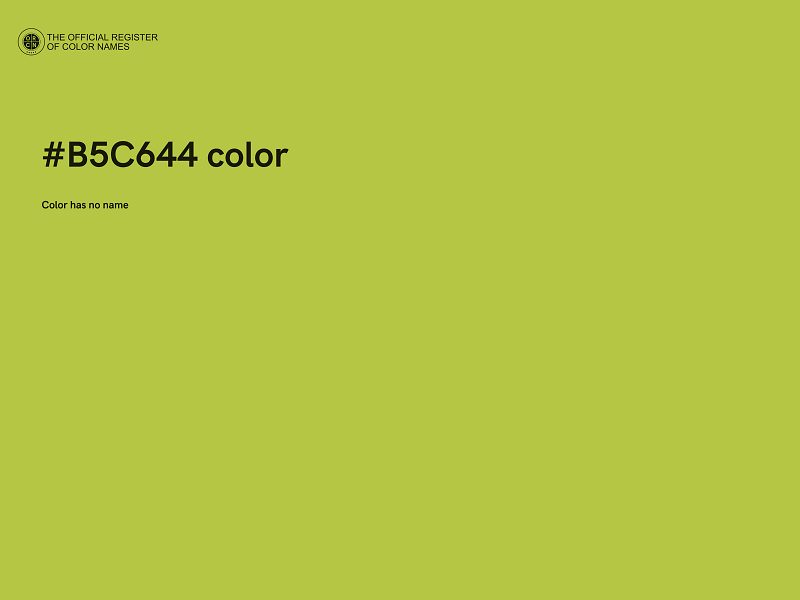 #B5C644 color image