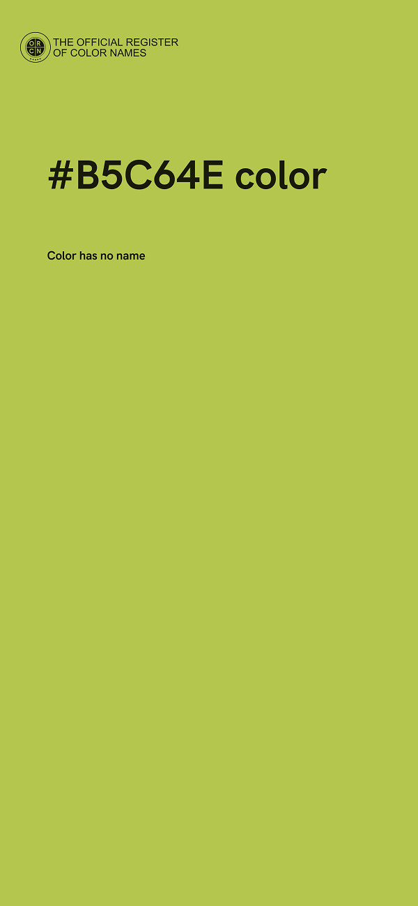 #B5C64E color image