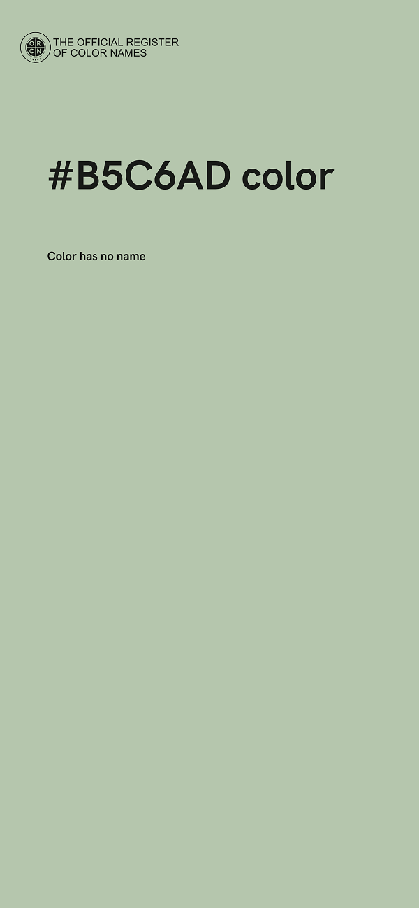 #B5C6AD color image