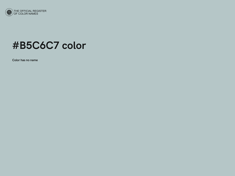 #B5C6C7 color image