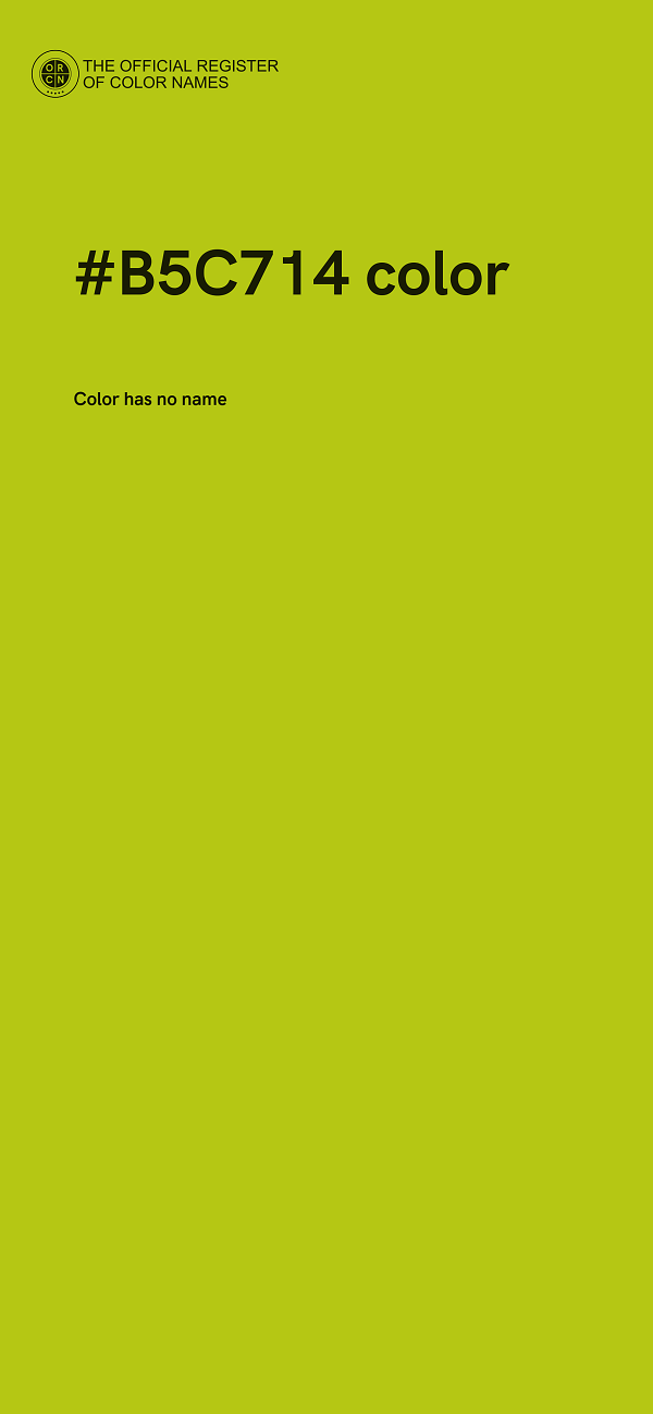 #B5C714 color image