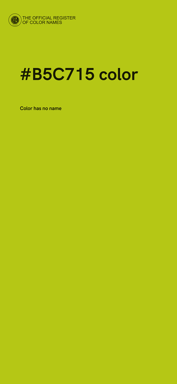 #B5C715 color image