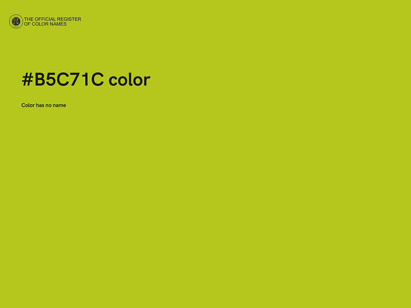 #B5C71C color image