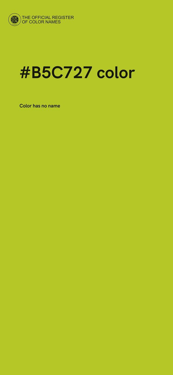 #B5C727 color image