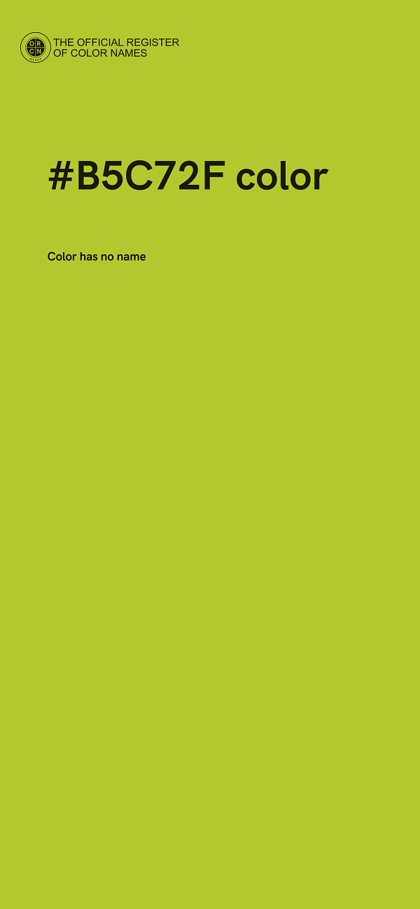 #B5C72F color image