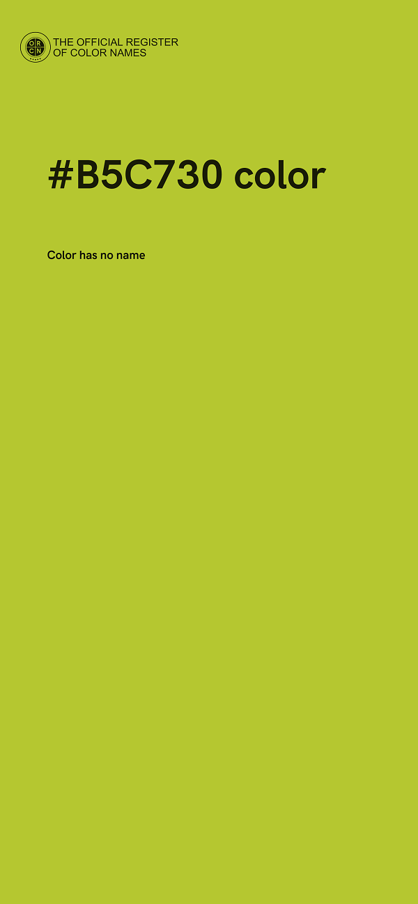 #B5C730 color image