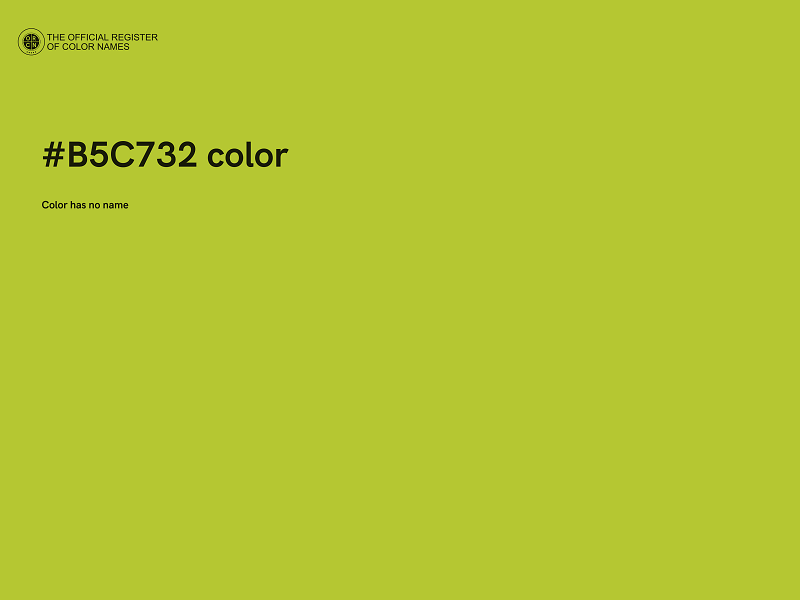 #B5C732 color image