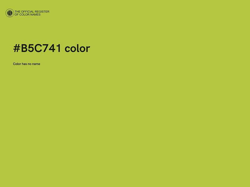 #B5C741 color image