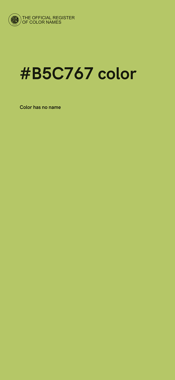 #B5C767 color image