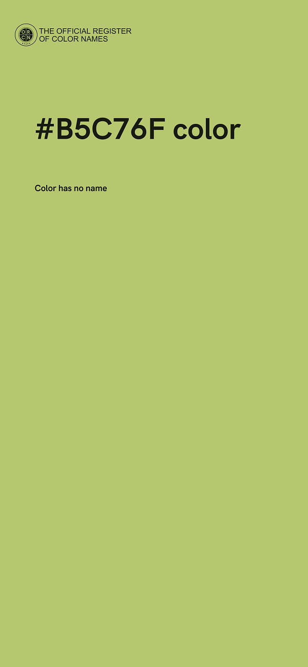 #B5C76F color image