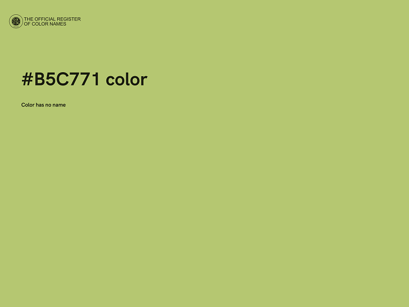 #B5C771 color image