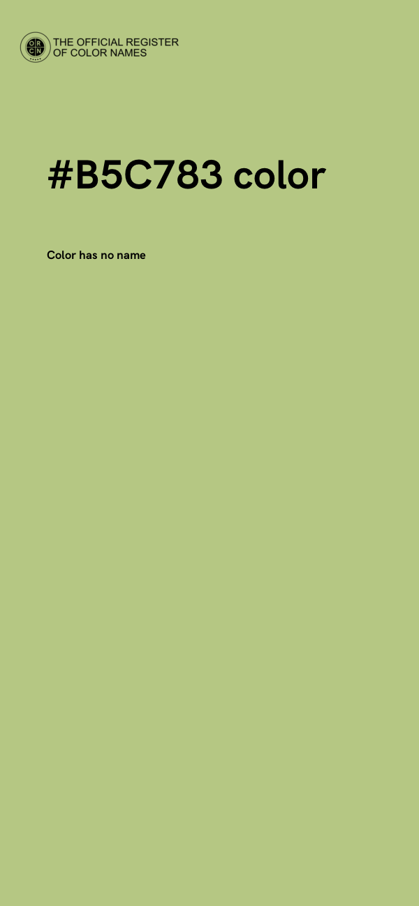 #B5C783 color image