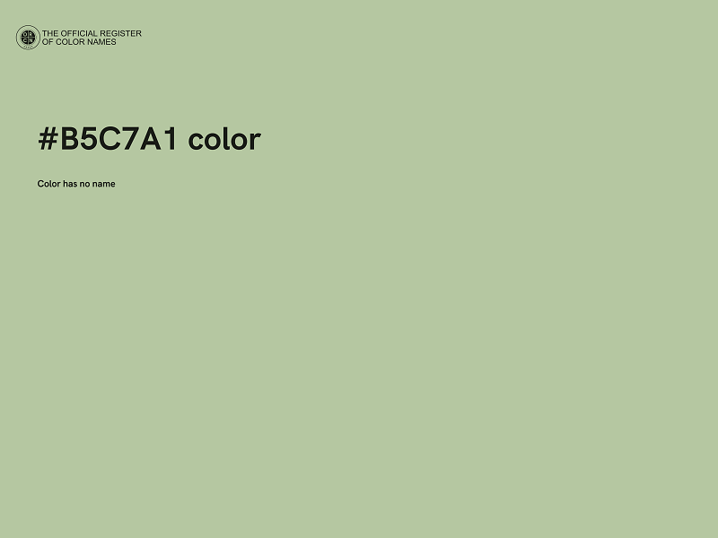 #B5C7A1 color image