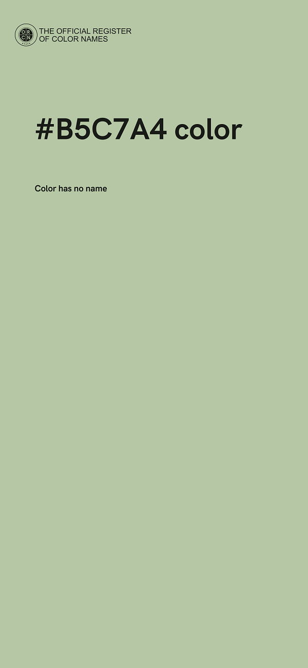 #B5C7A4 color image