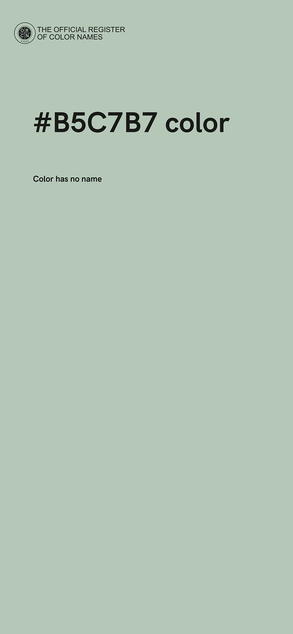 #B5C7B7 color image