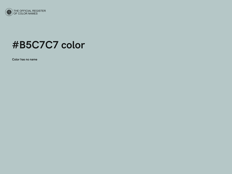 #B5C7C7 color image