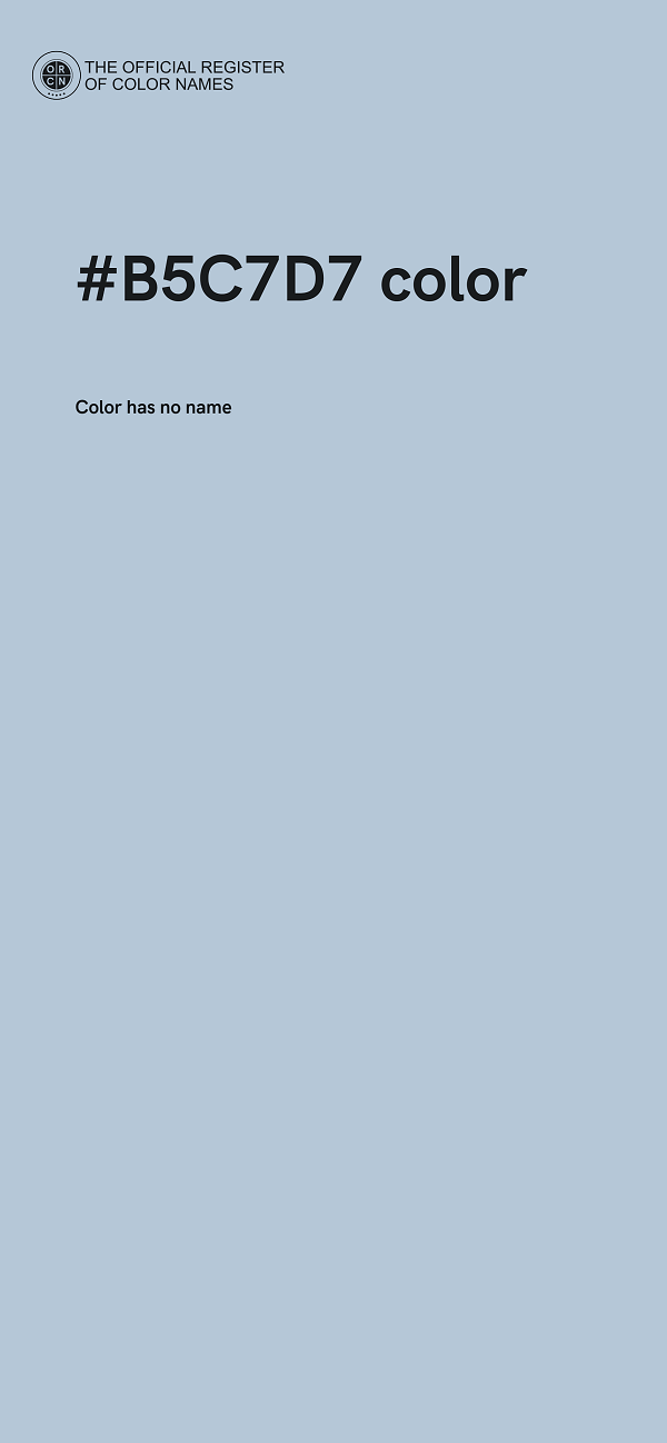 #B5C7D7 color image