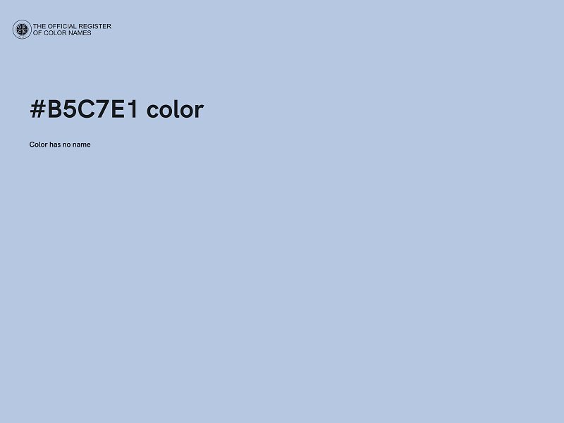 #B5C7E1 color image