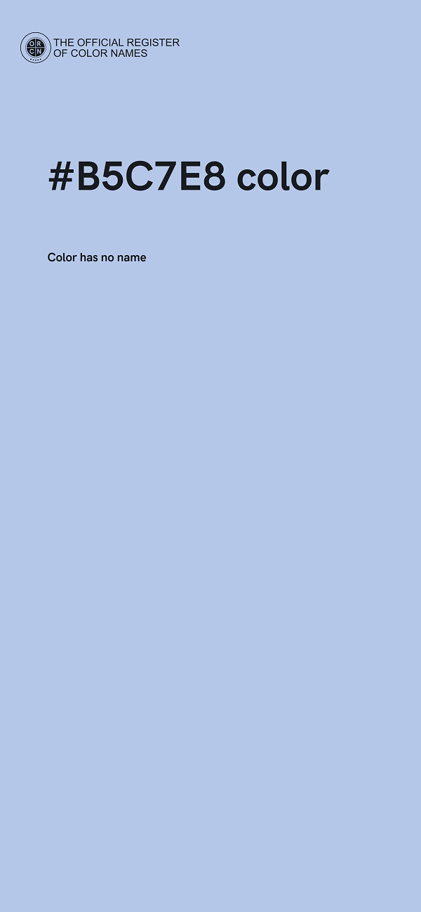 #B5C7E8 color image