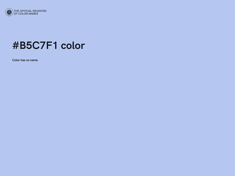 #B5C7F1 color image