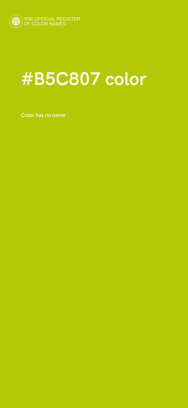#B5C807 color image