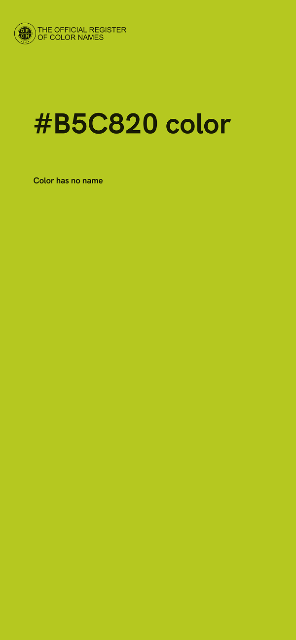 #B5C820 color image