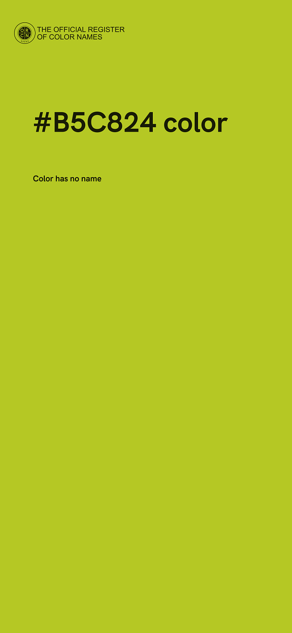 #B5C824 color image