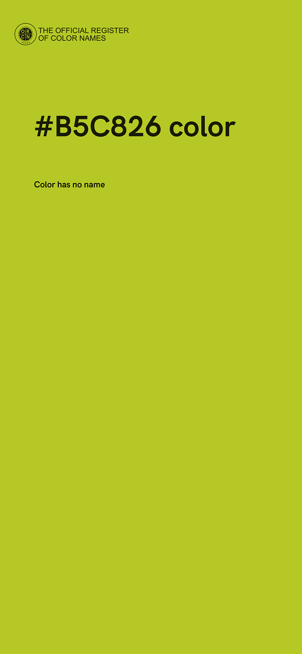 #B5C826 color image