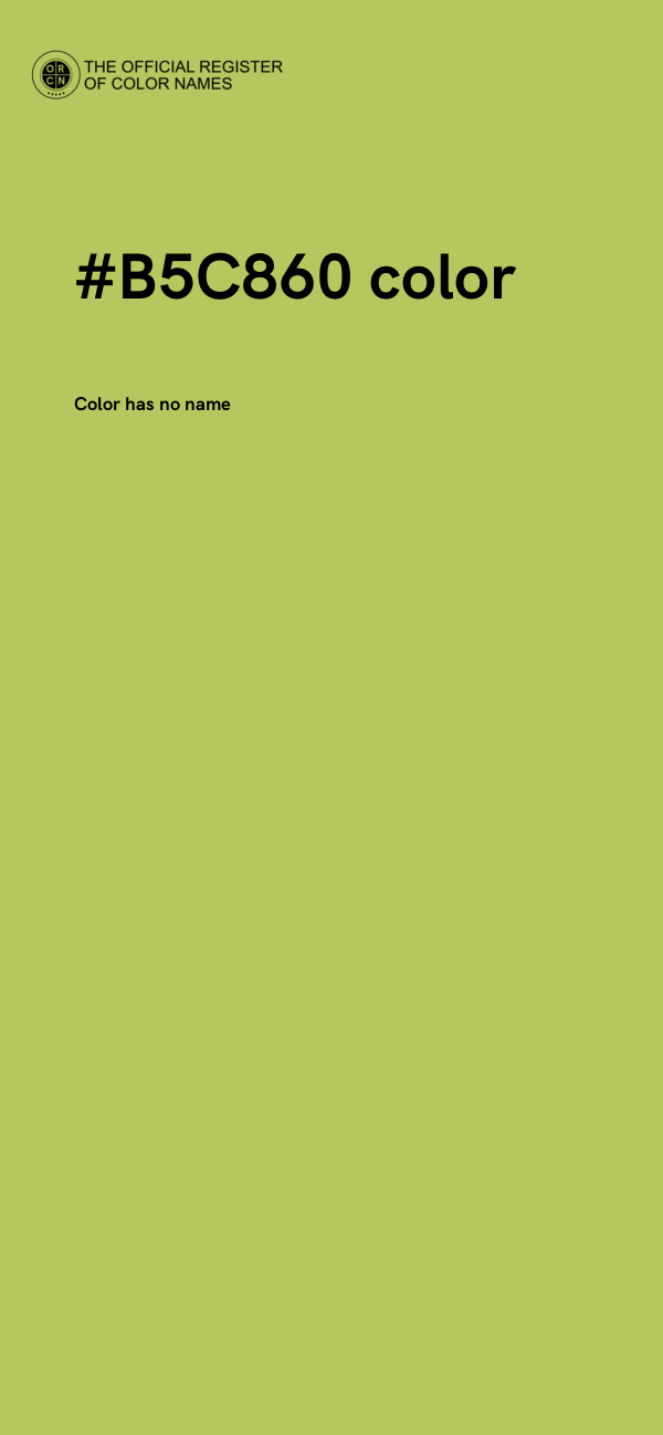 #B5C860 color image