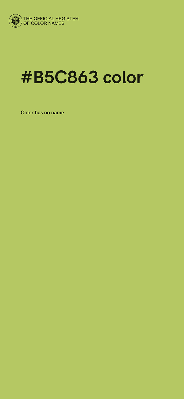 #B5C863 color image