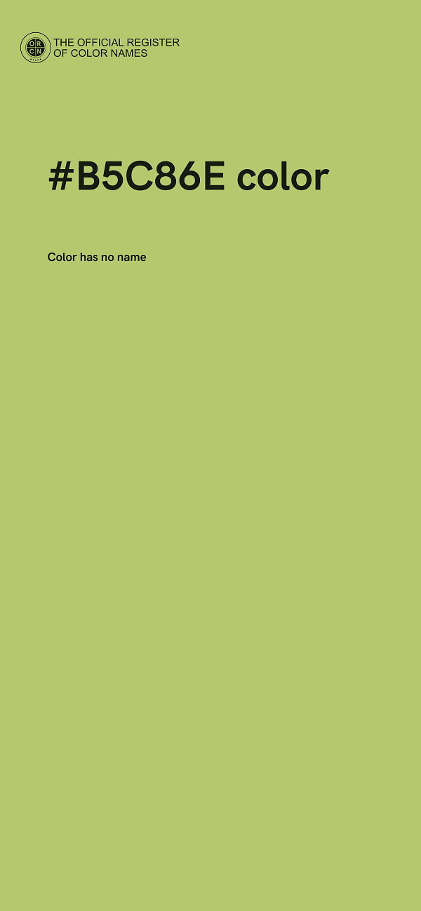 #B5C86E color image