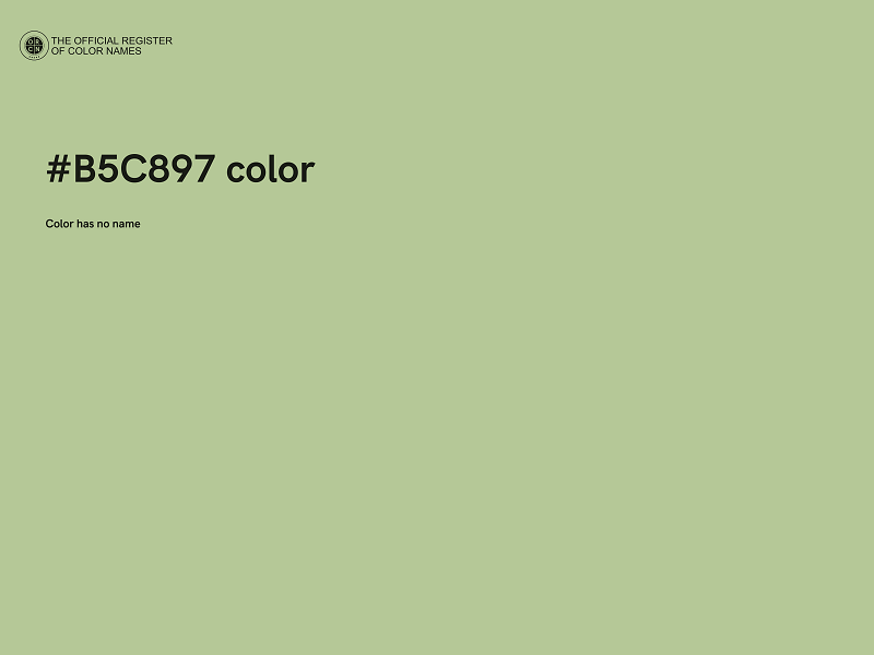 #B5C897 color image