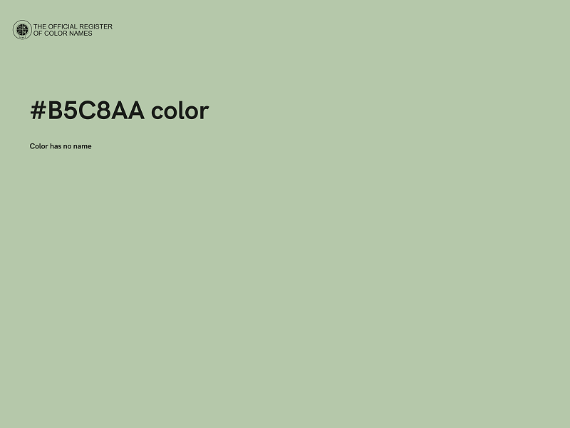 #B5C8AA color image
