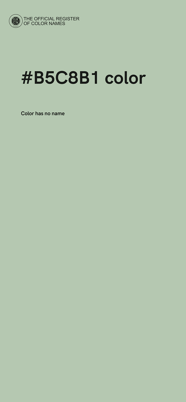 #B5C8B1 color image