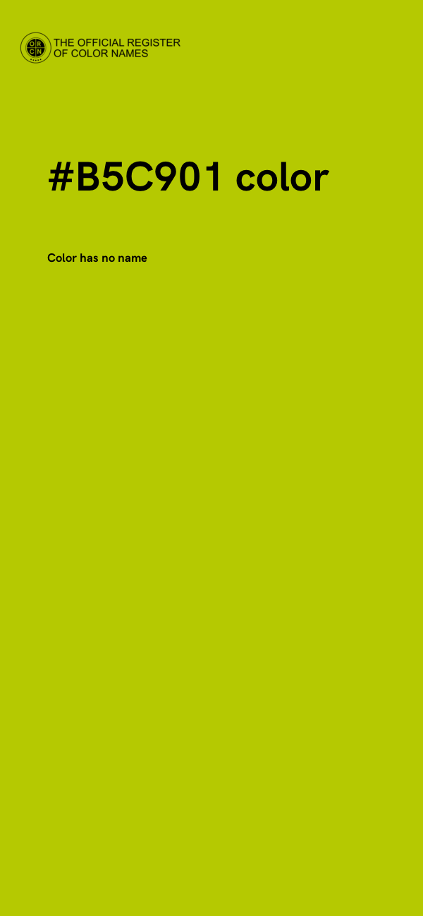 #B5C901 color image