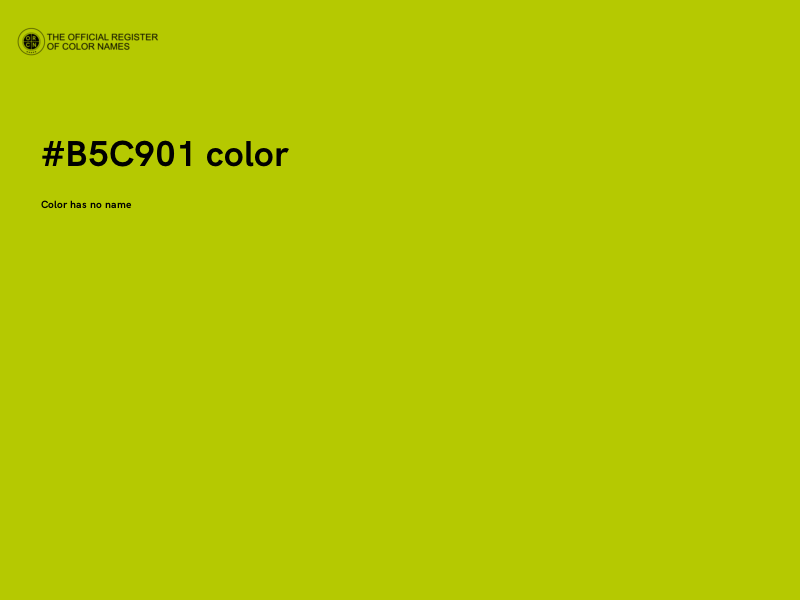 #B5C901 color image