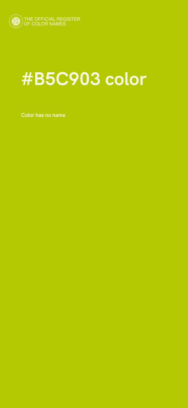 #B5C903 color image