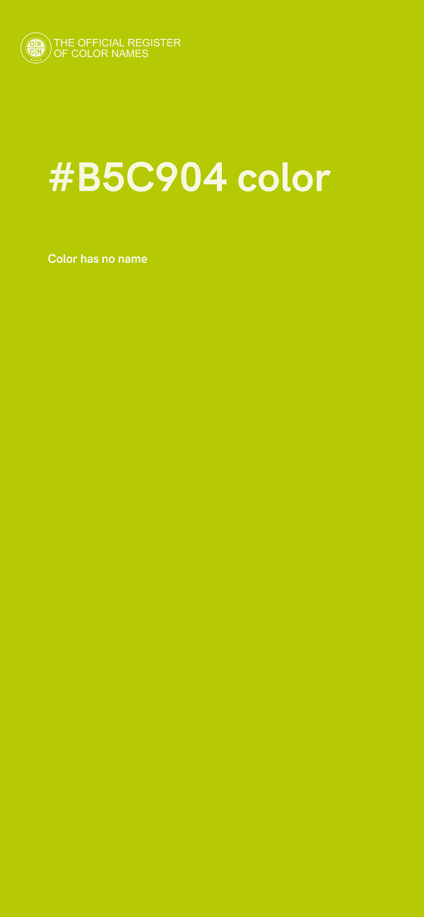 #B5C904 color image