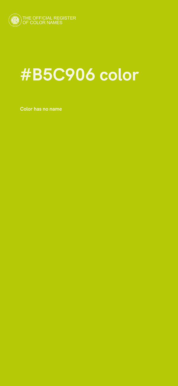 #B5C906 color image
